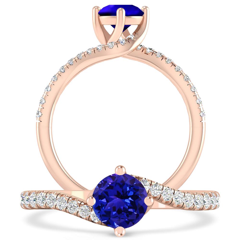 Rose Gold - Tanzanite