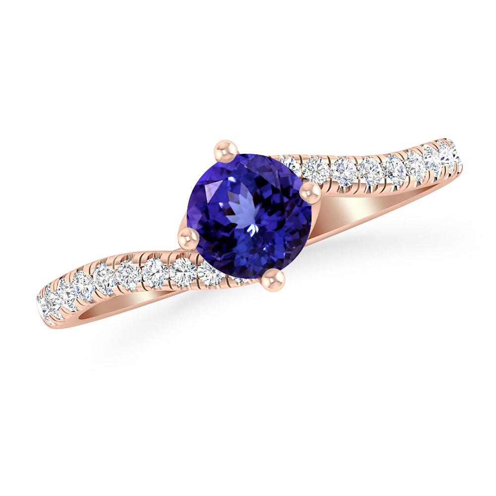 Rose Gold - Tanzanite