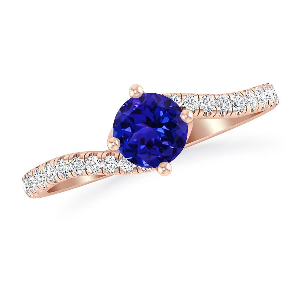 Rose Gold - Tanzanite