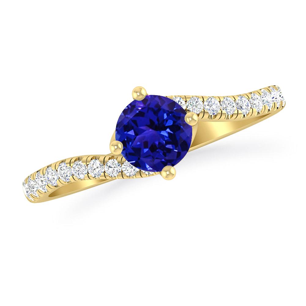 Yellow Gold - Tanzanite