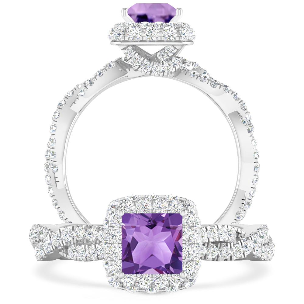 White Gold - Amethyst