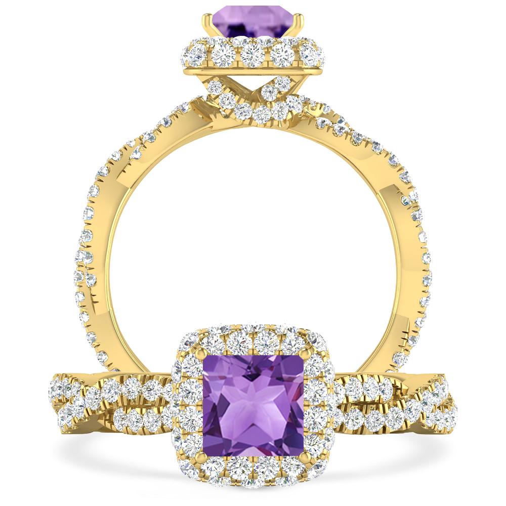 Yellow Gold - Amethyst