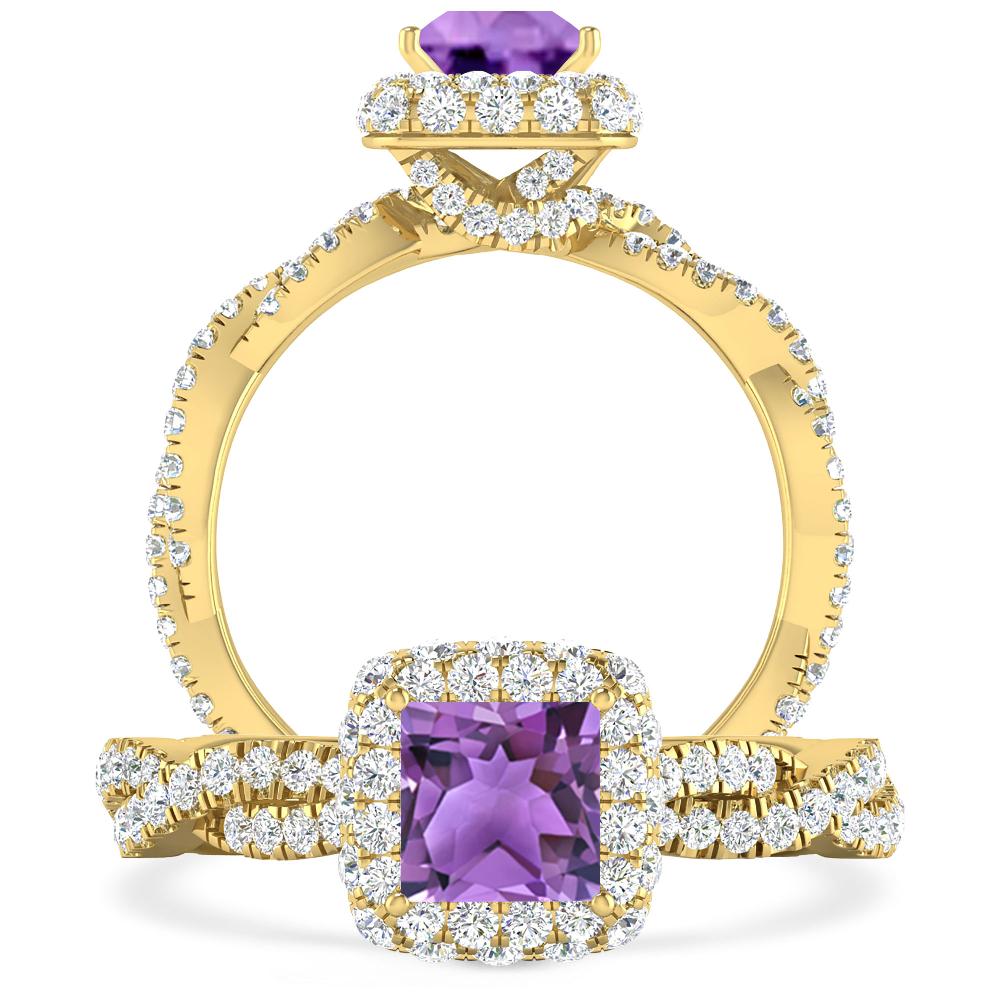 Yellow Gold - Amethyst