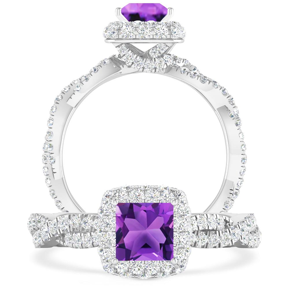 White Gold - Amethyst