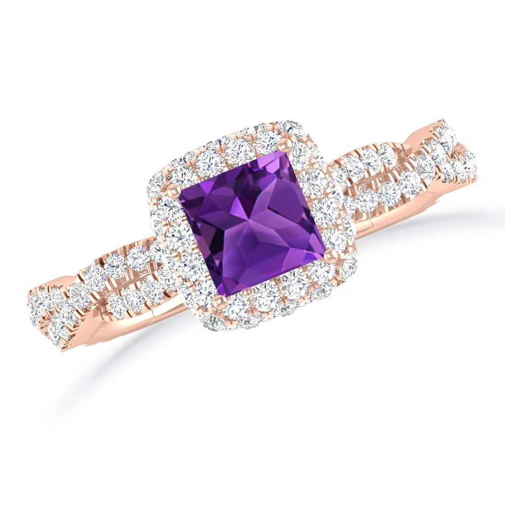 Rose Gold - Amethyst