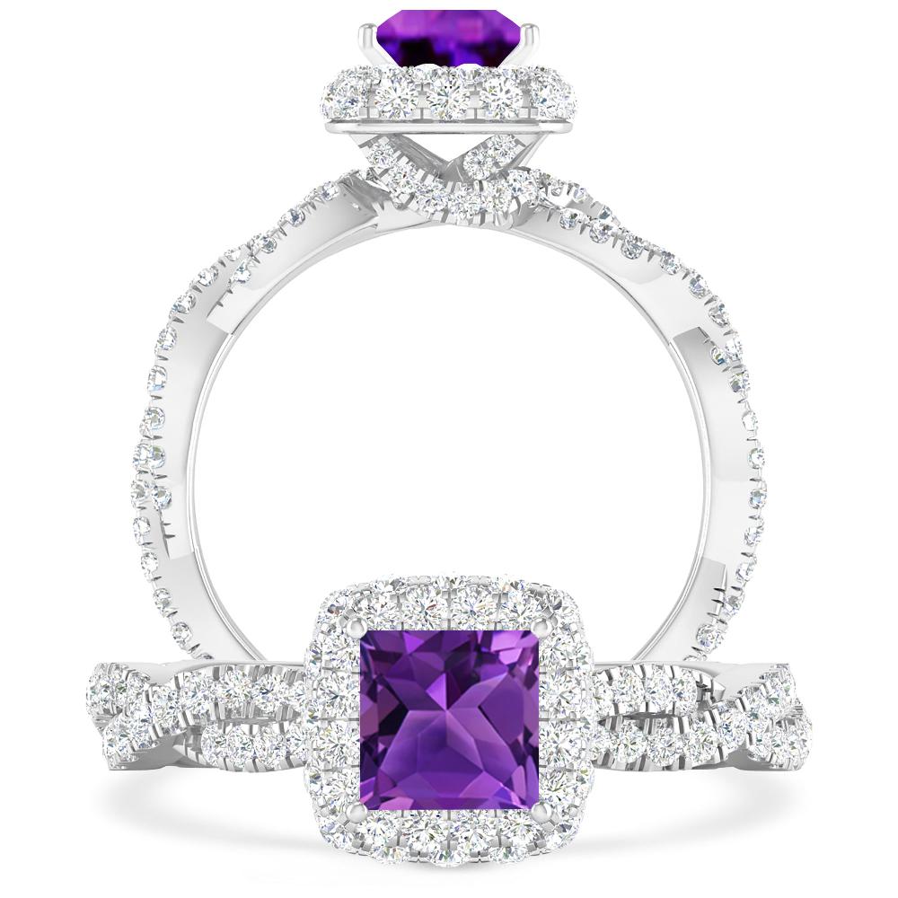 White Gold - Amethyst