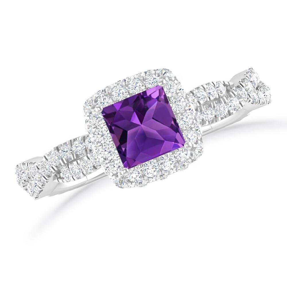 White Gold - Amethyst