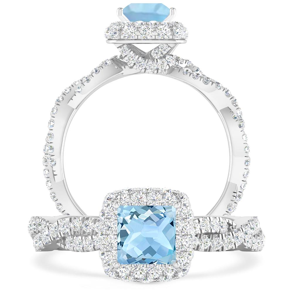 White Gold - Aquamarine