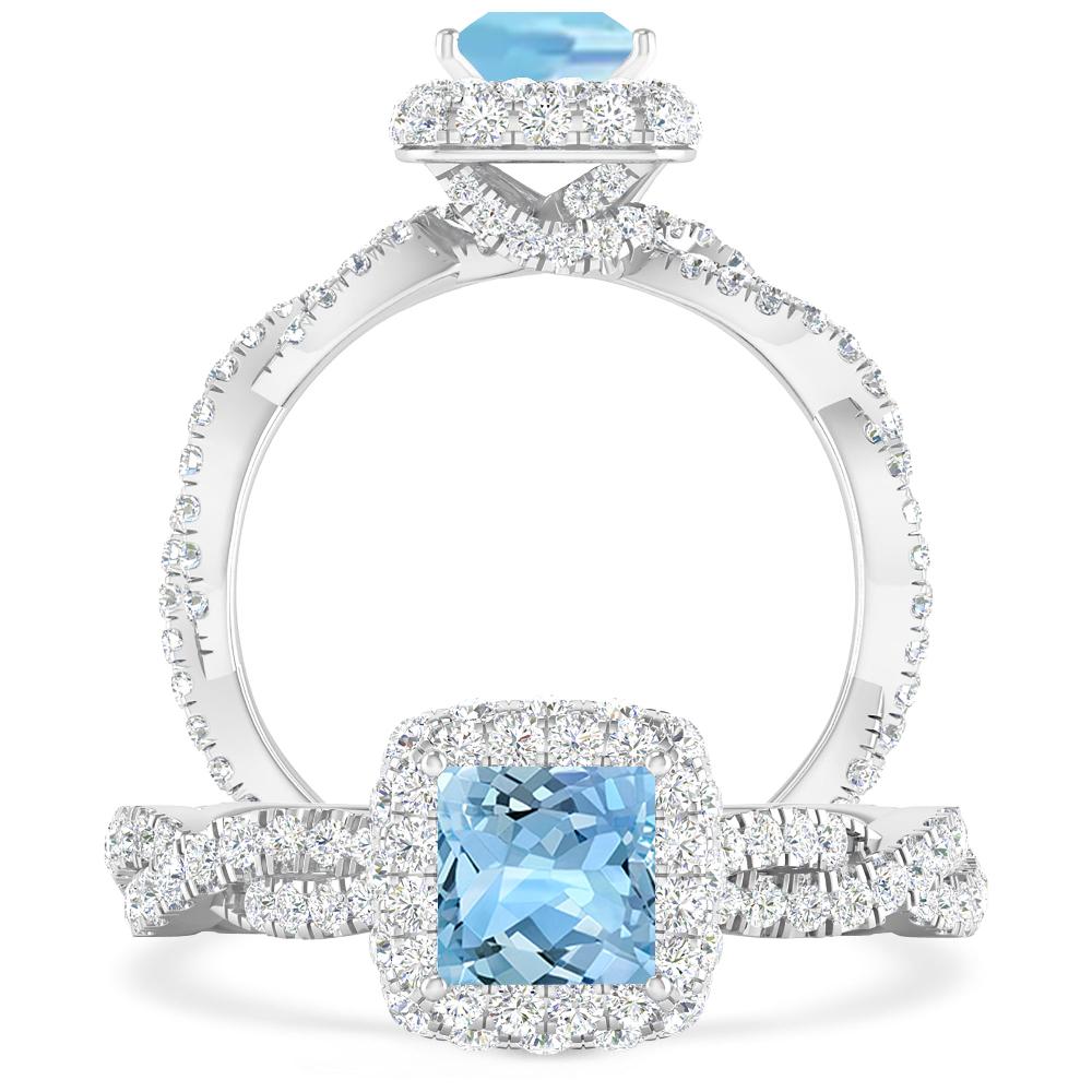 White Gold - Aquamarine