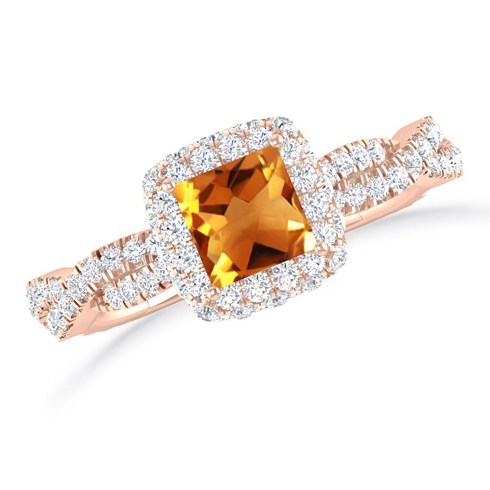 Rose Gold - Citrine