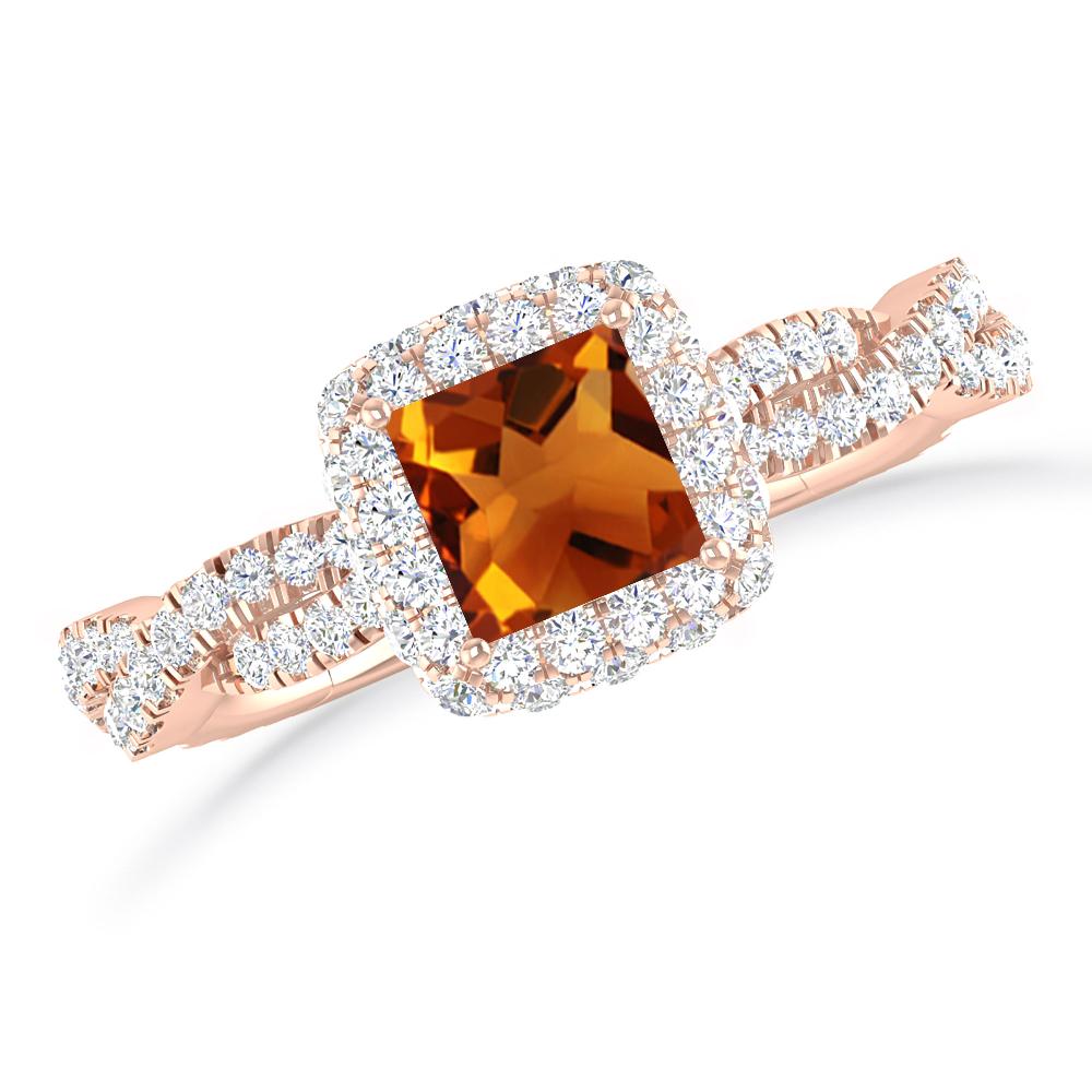 Rose Gold - Citrine