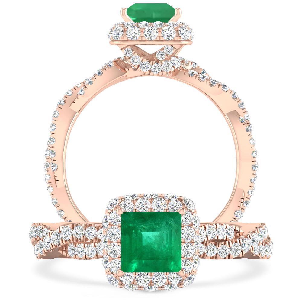 Rose Gold - Emerald