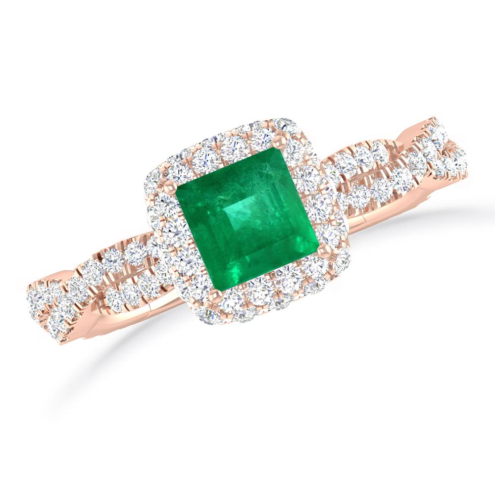 Rose Gold - Emerald