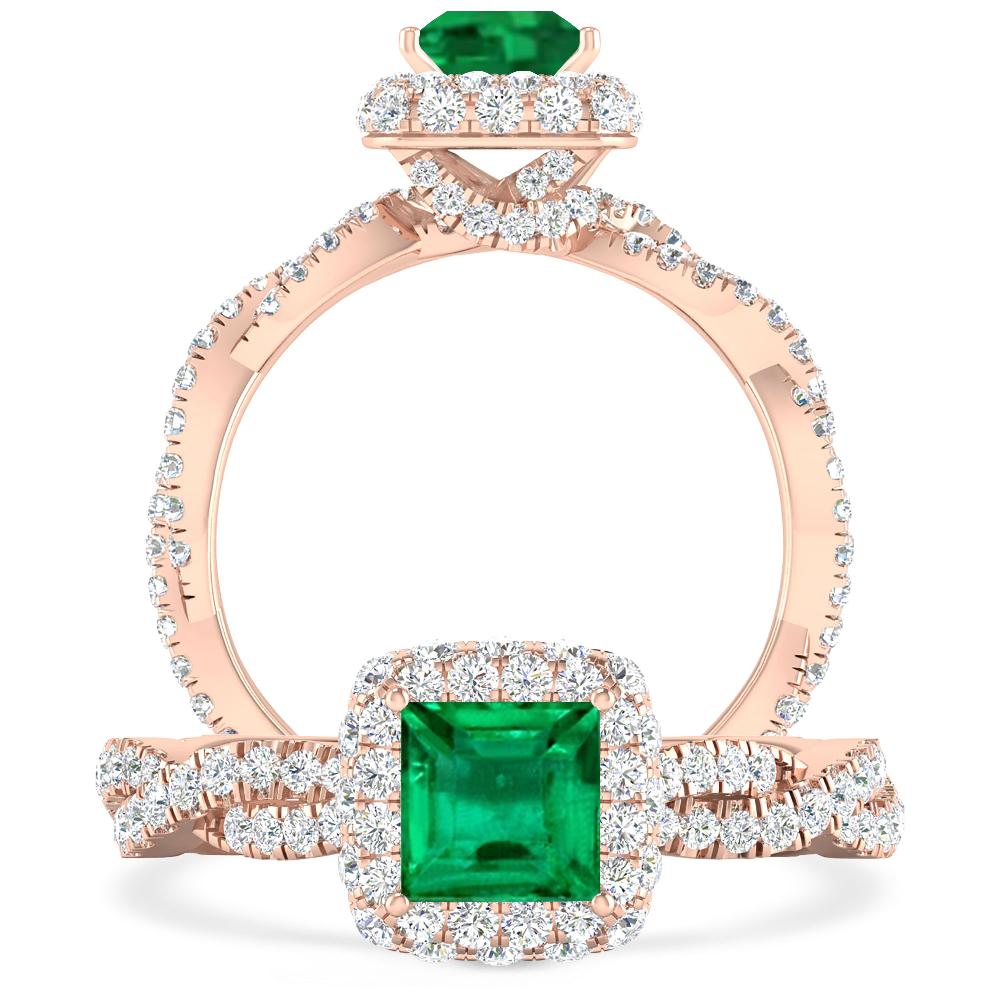 Rose Gold - Emerald