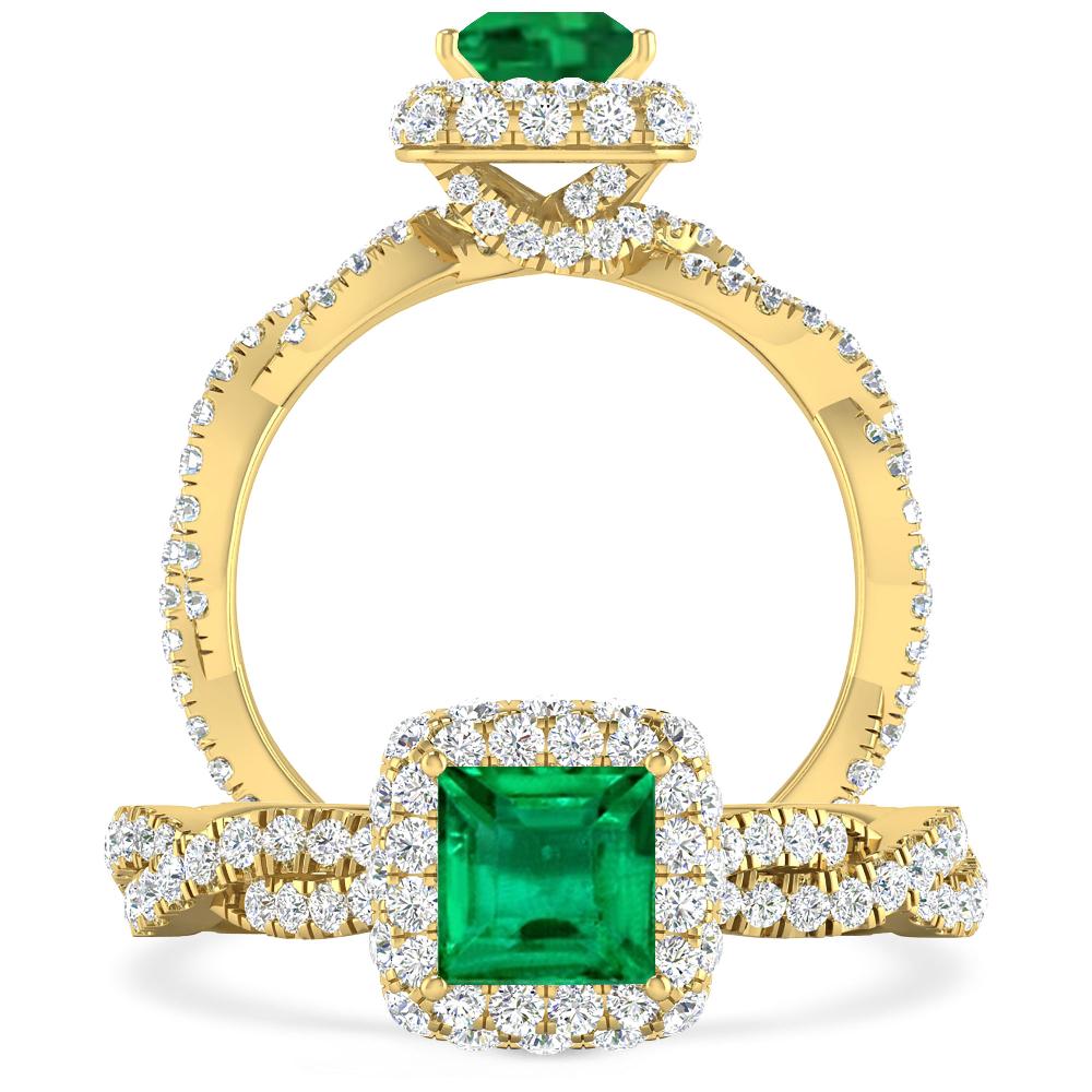 Yellow Gold - Emerald