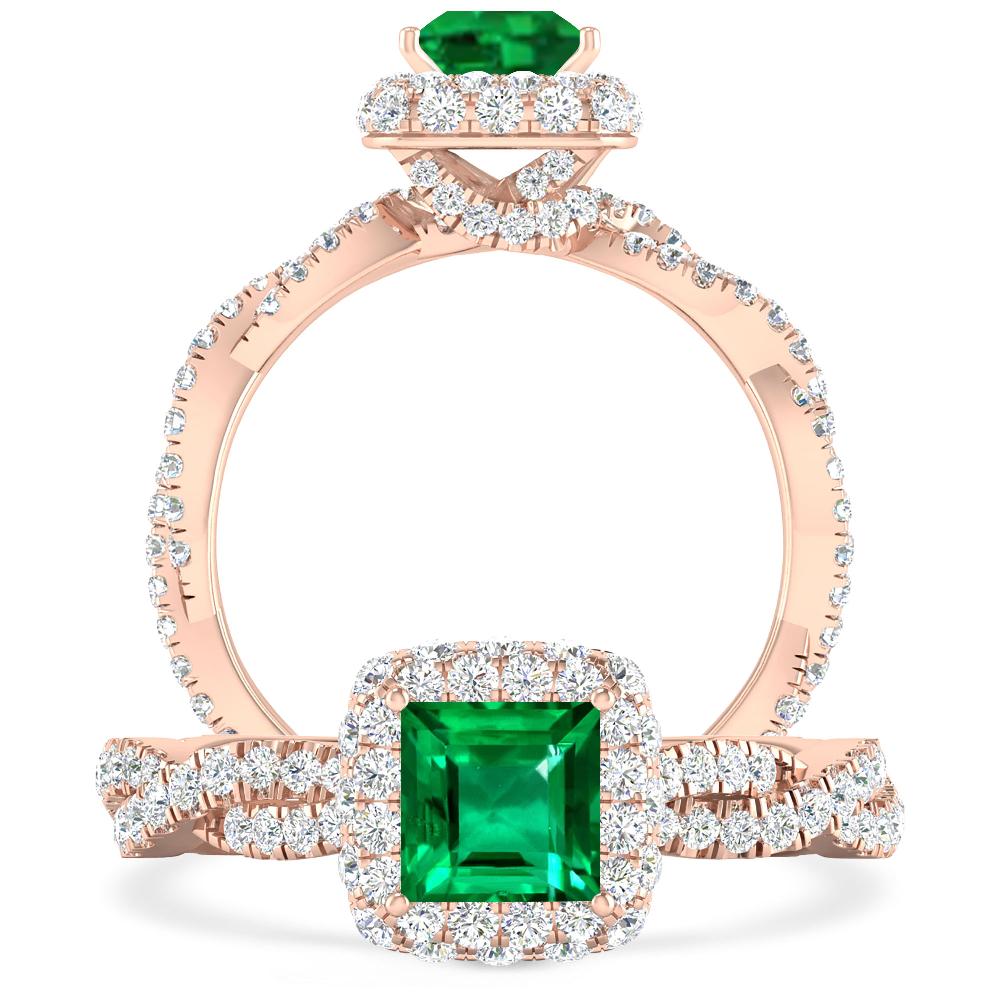 Rose Gold - Emerald