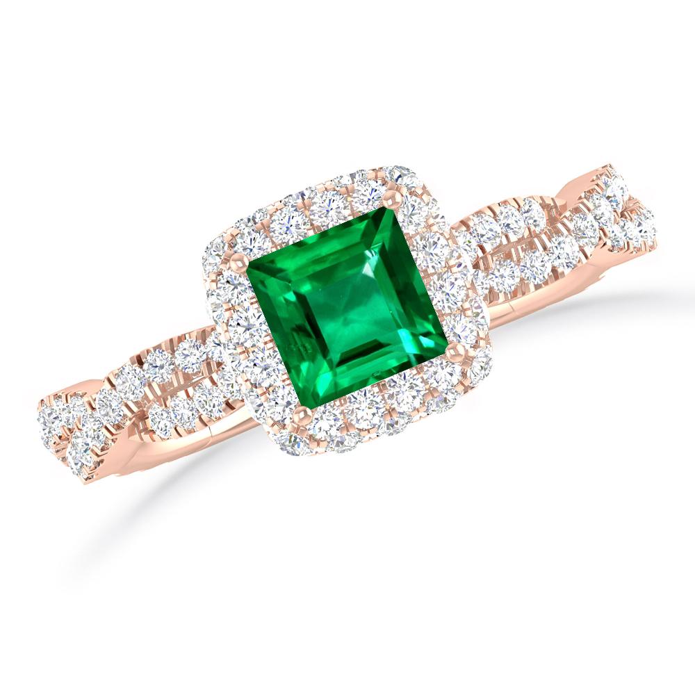 Rose Gold - Emerald