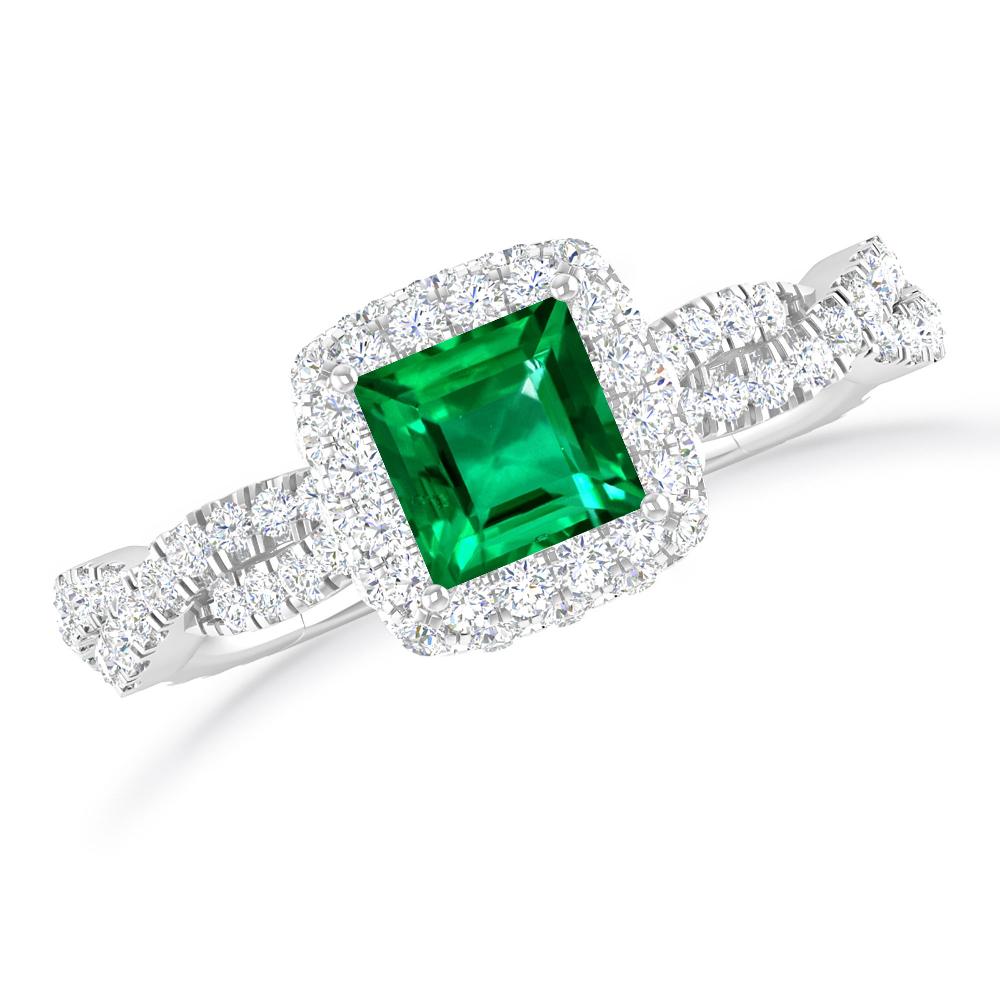 White Gold - Emerald