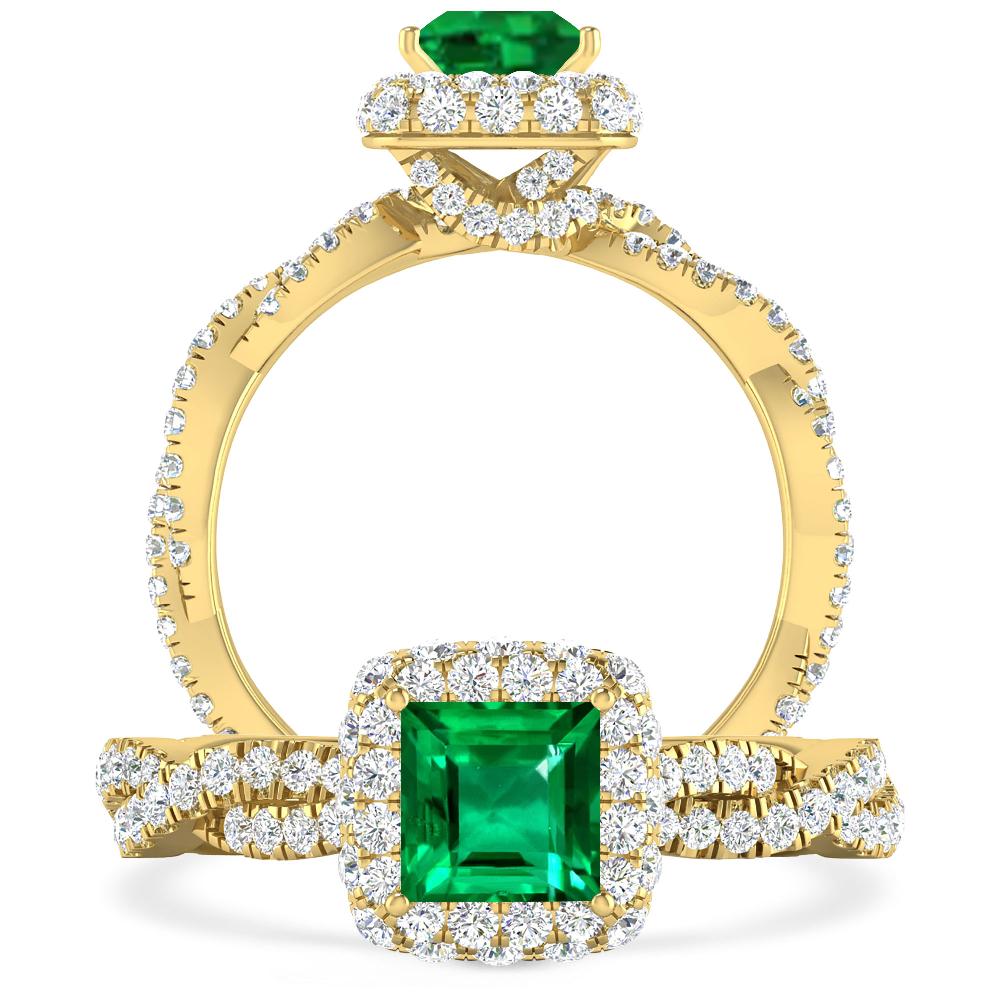 Yellow Gold - Emerald