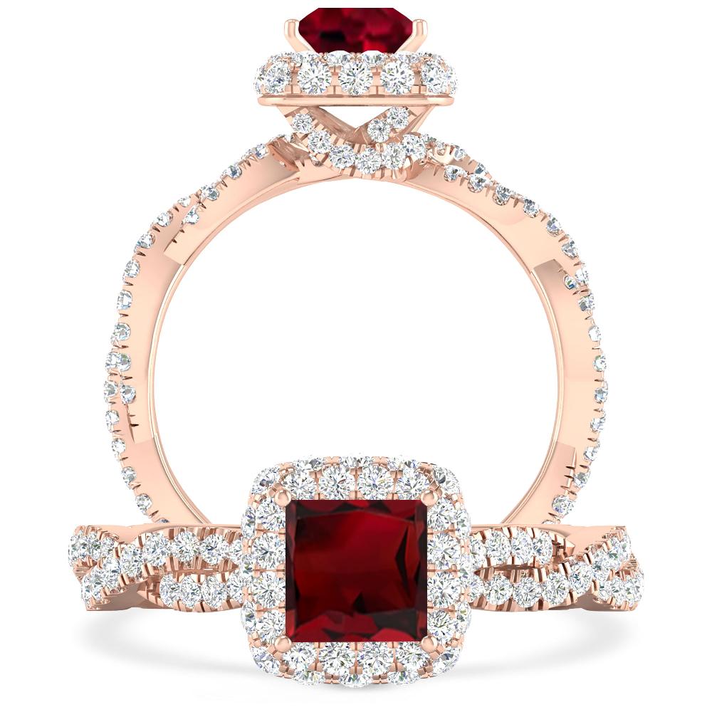 Rose Gold - Garnet