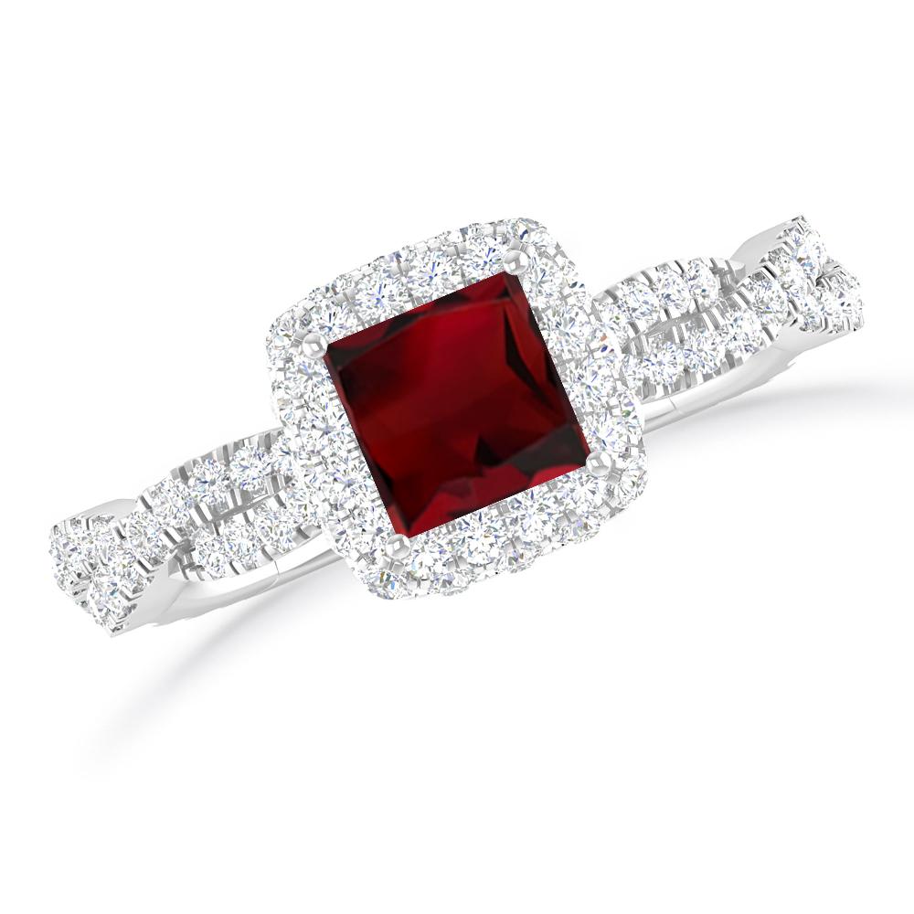 White Gold - Garnet