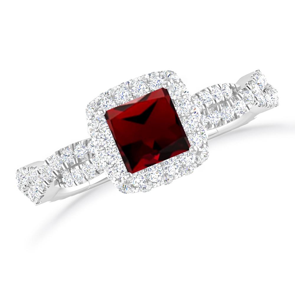 White Gold - Garnet