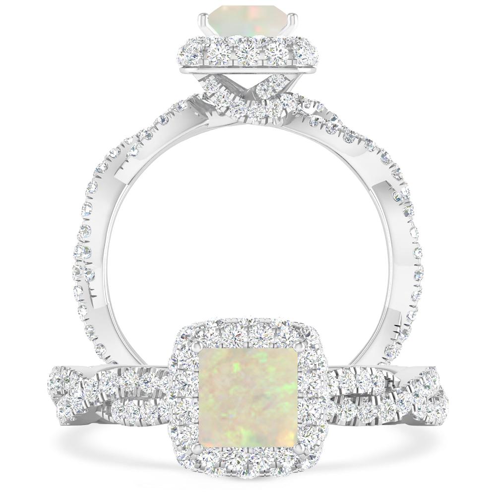 White Gold - Opal