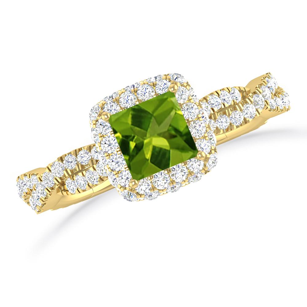 Yellow Gold - Peridot