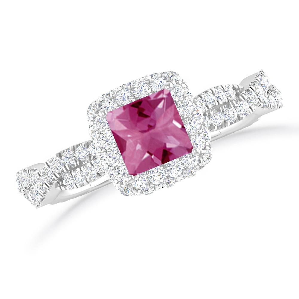 White Gold - Pink Tourmaline