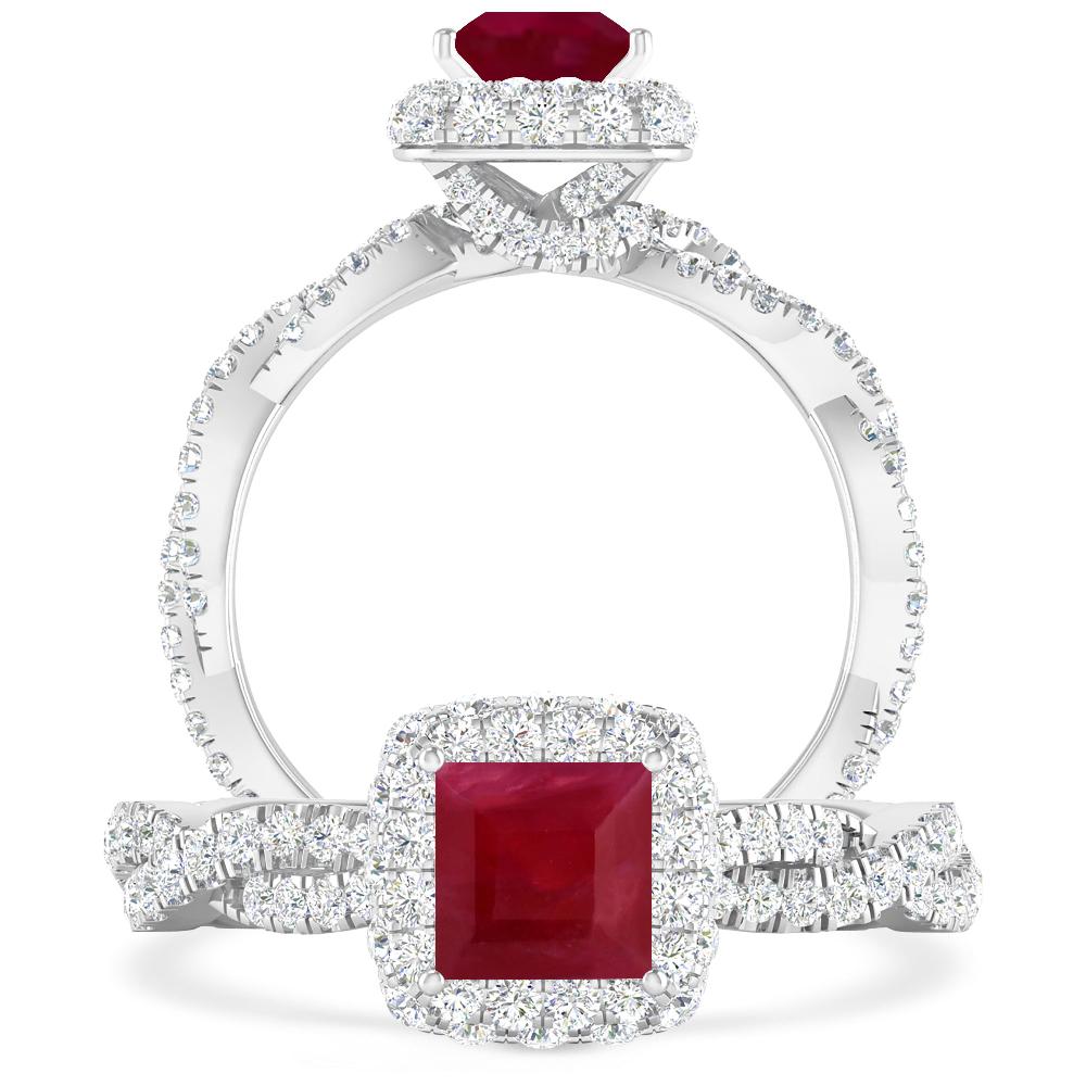 White Gold - Ruby