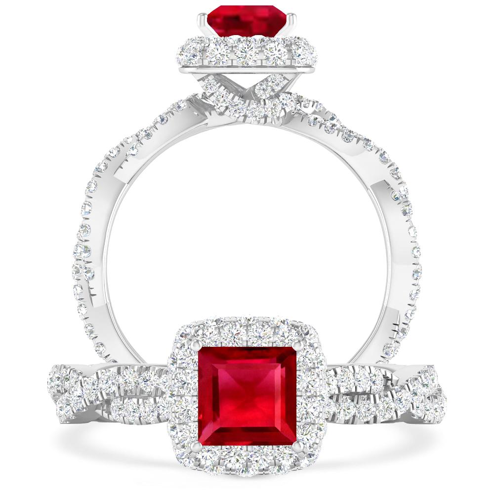 White Gold - Ruby