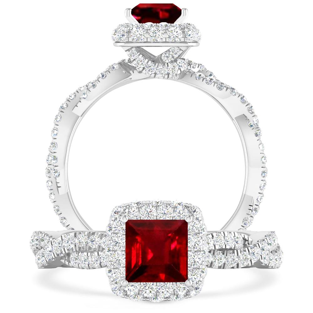 White Gold - Ruby