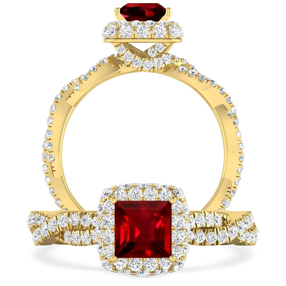 Yellow Gold - Ruby