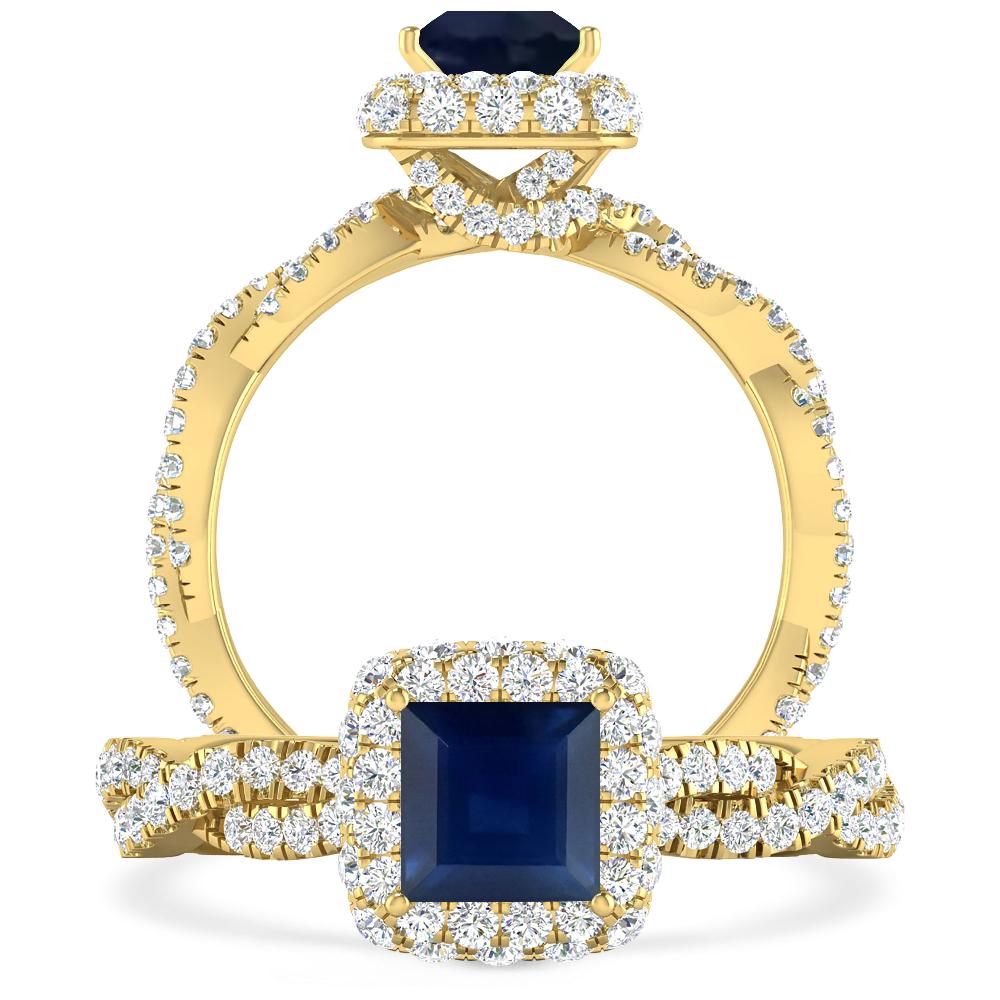 Yellow Gold - Sapphire