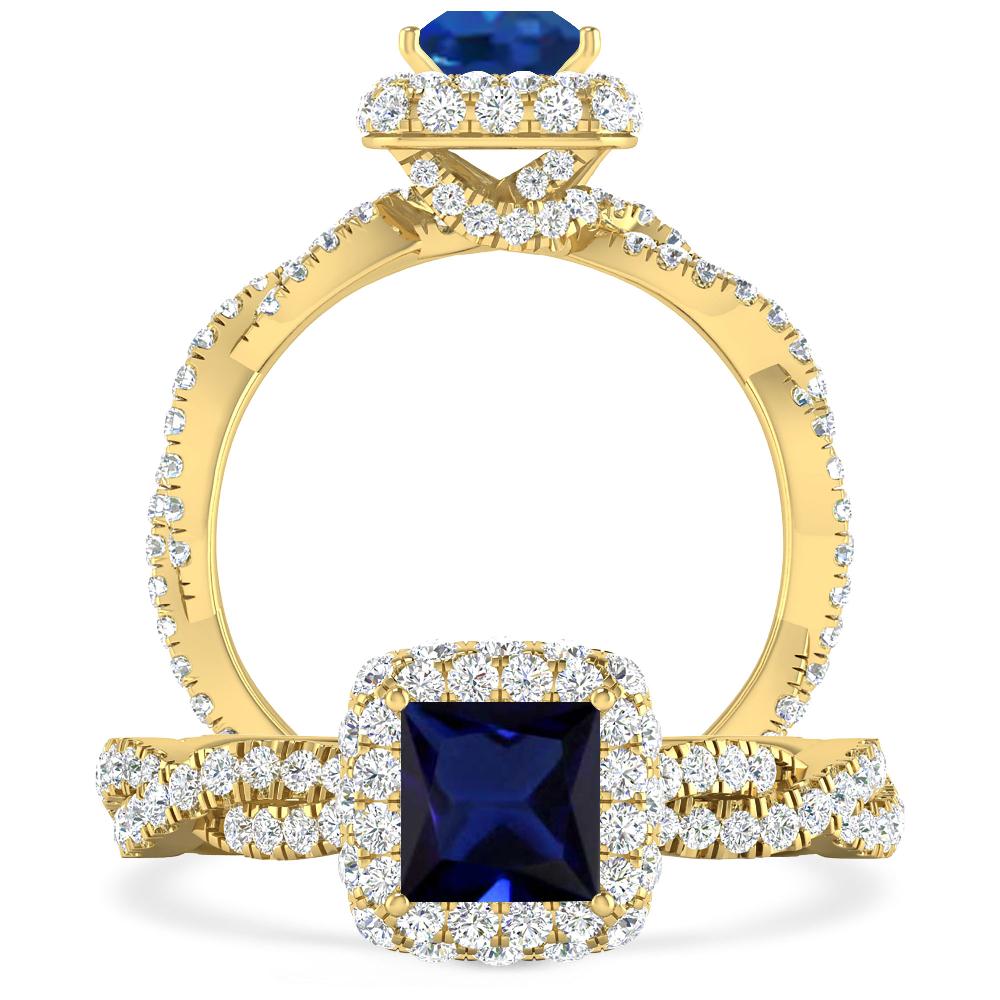 Yellow Gold - Sapphire