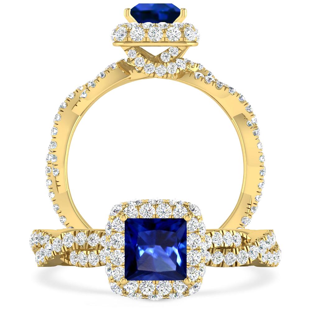 Yellow Gold - Sapphire