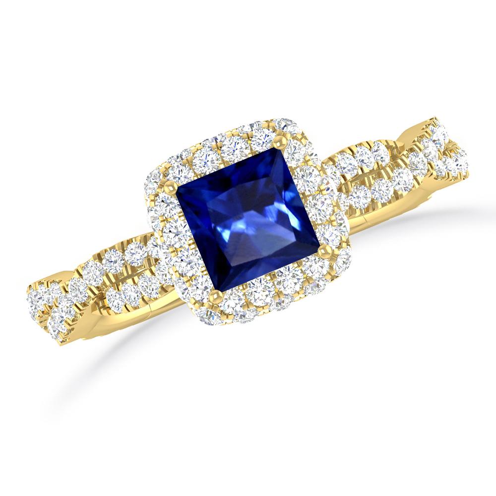 Yellow Gold - Sapphire