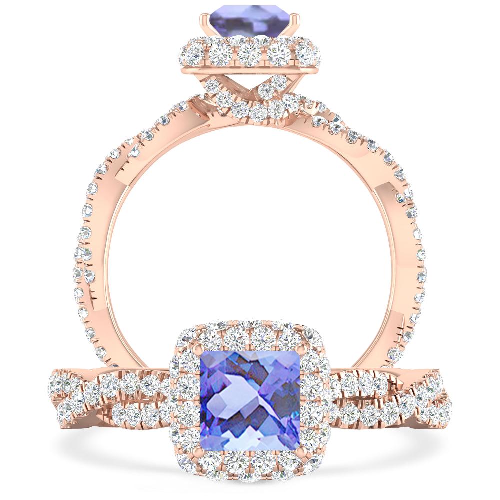 Rose Gold - Tanzanite