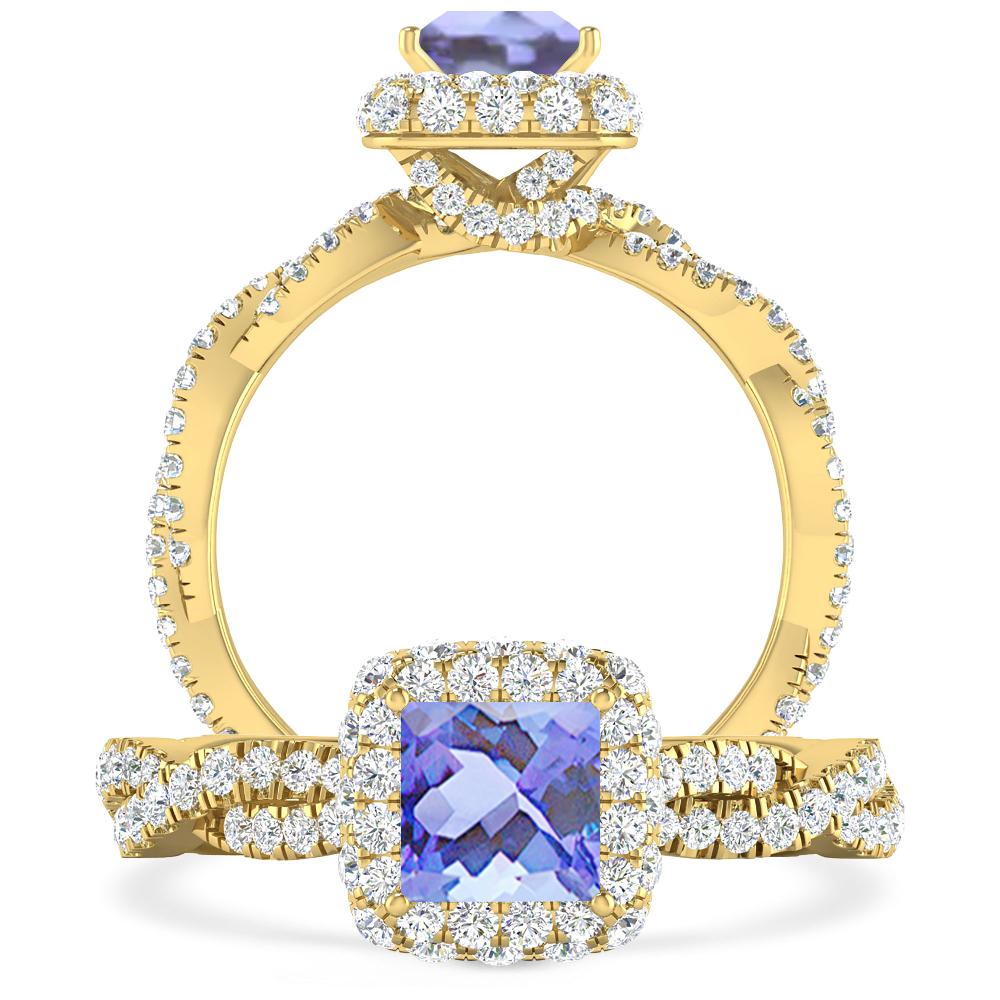 Yellow Gold - Tanzanite