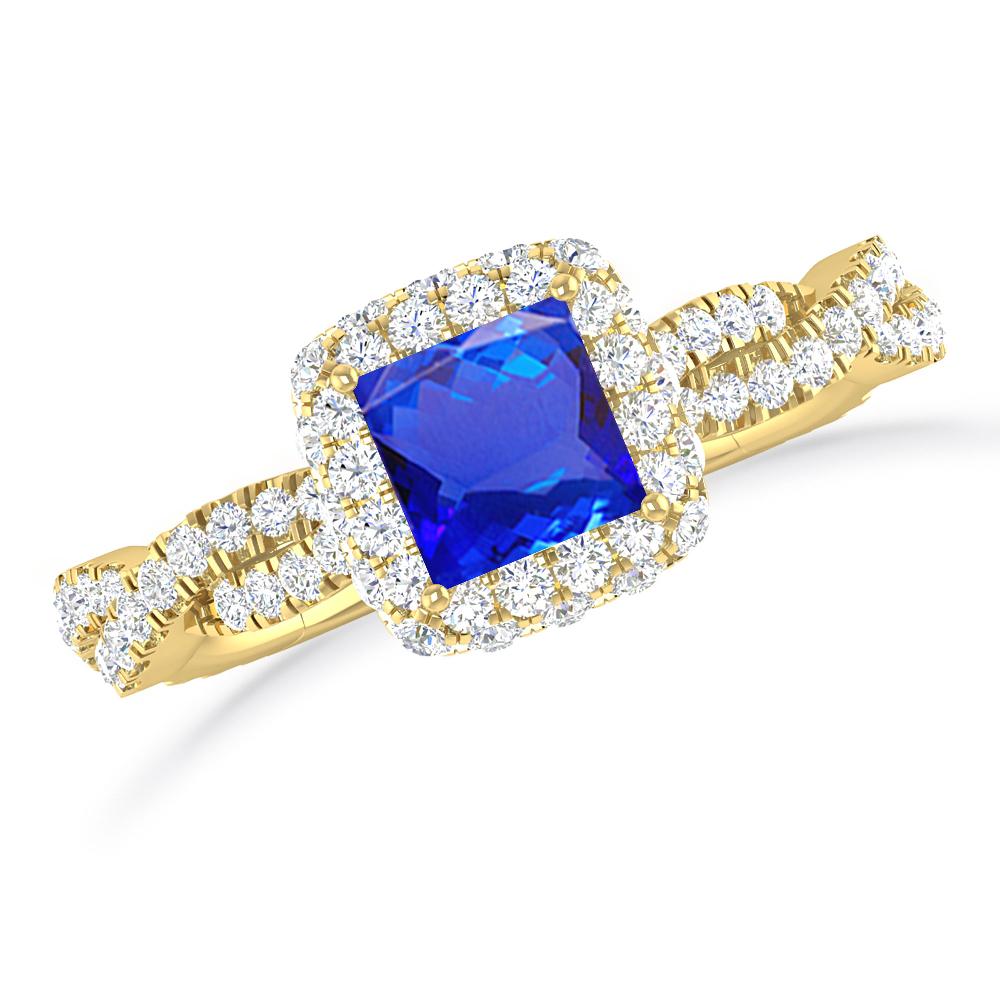 Yellow Gold - Tanzanite