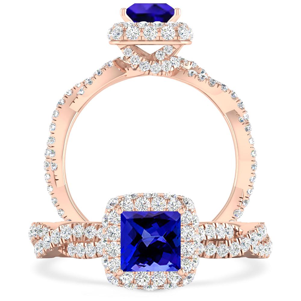 Rose Gold - Tanzanite