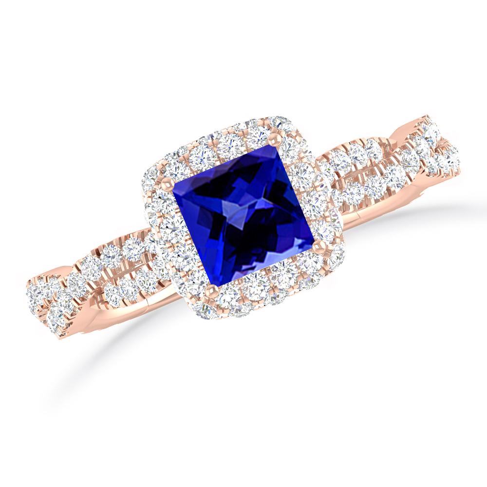 Rose Gold - Tanzanite