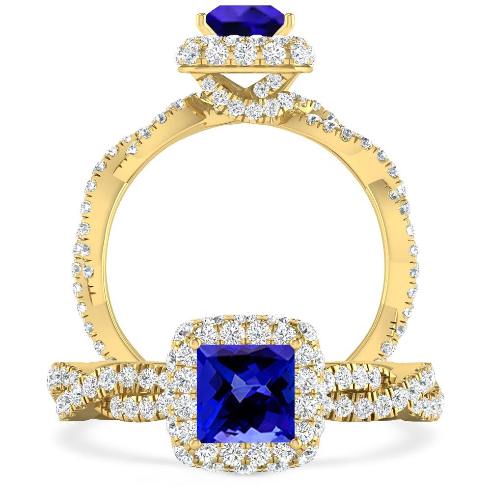 Yellow Gold - Tanzanite