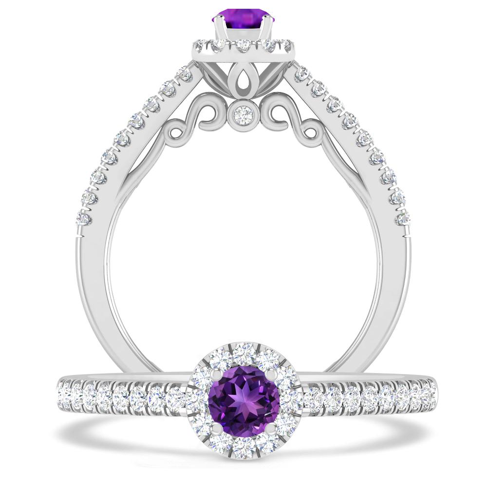 White Gold - Amethyst