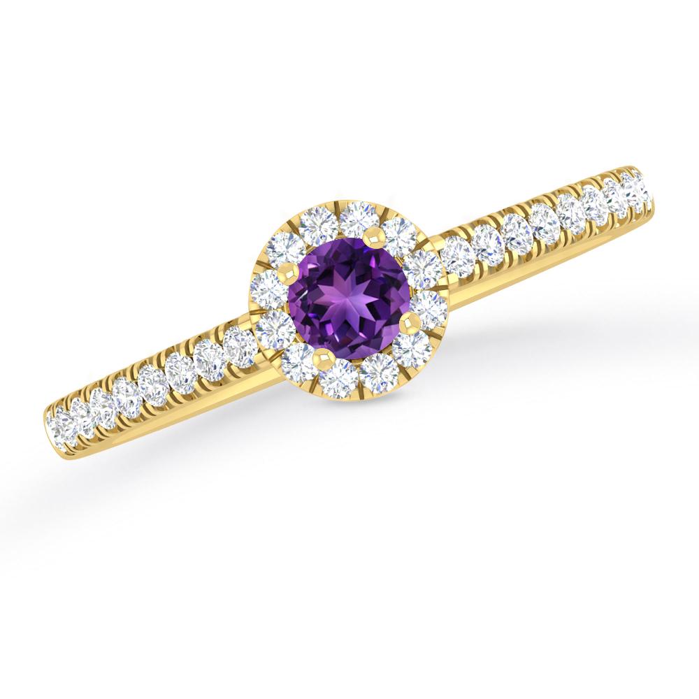 Yellow Gold - Amethyst