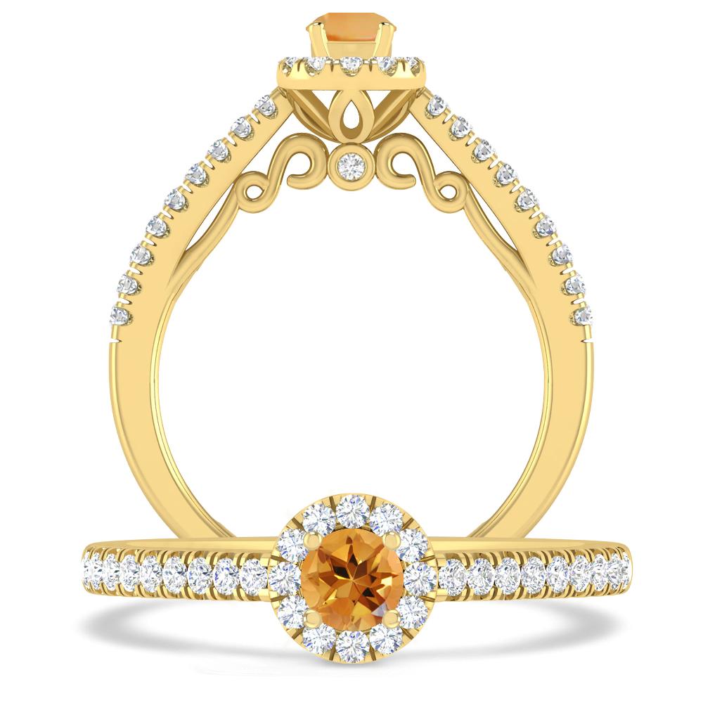 Yellow Gold - Citrine