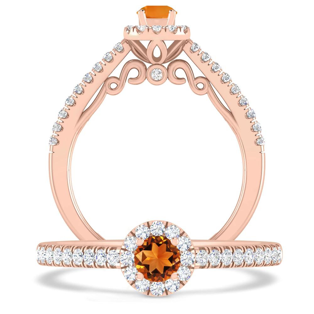 Rose Gold - Citrine