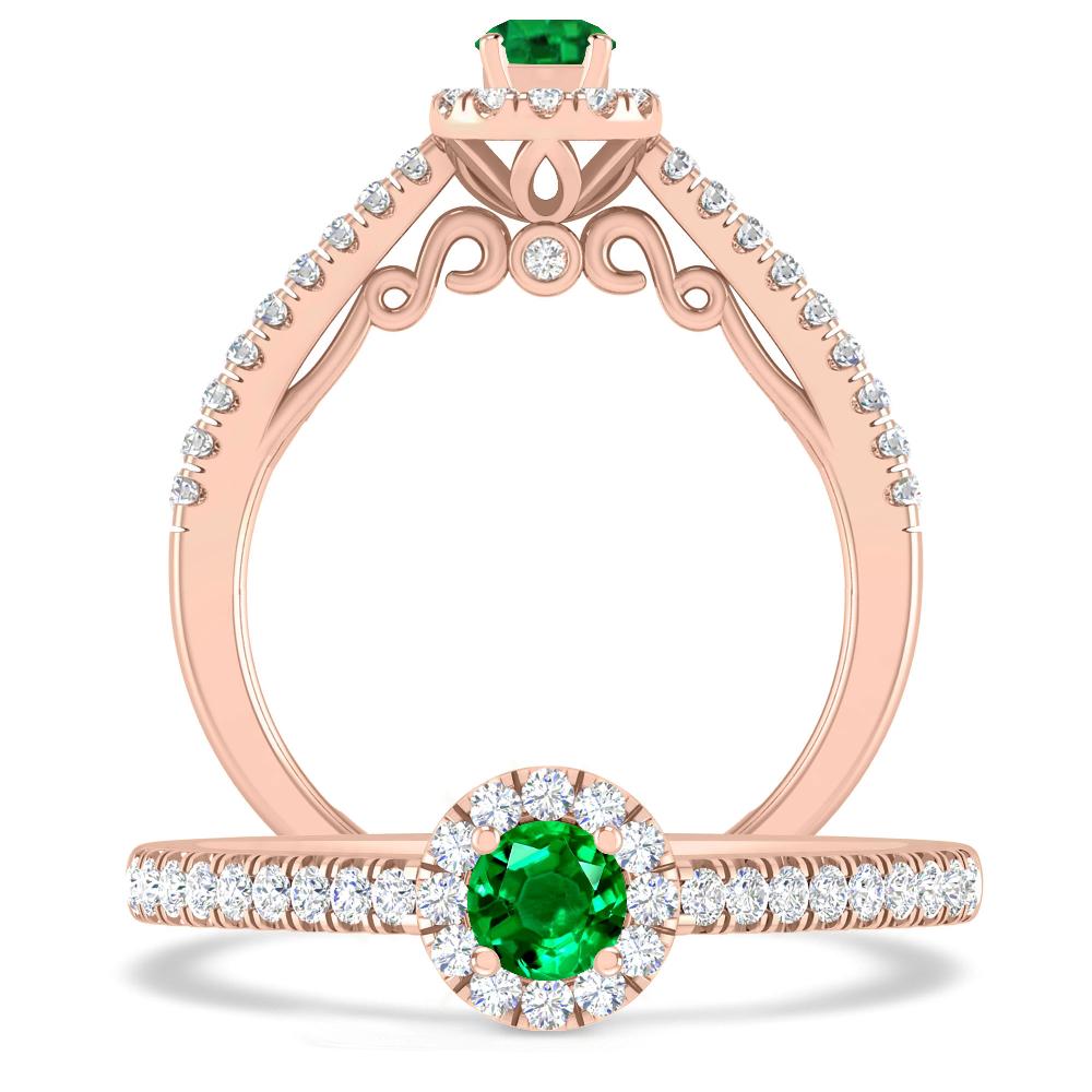 Rose Gold - Emerald