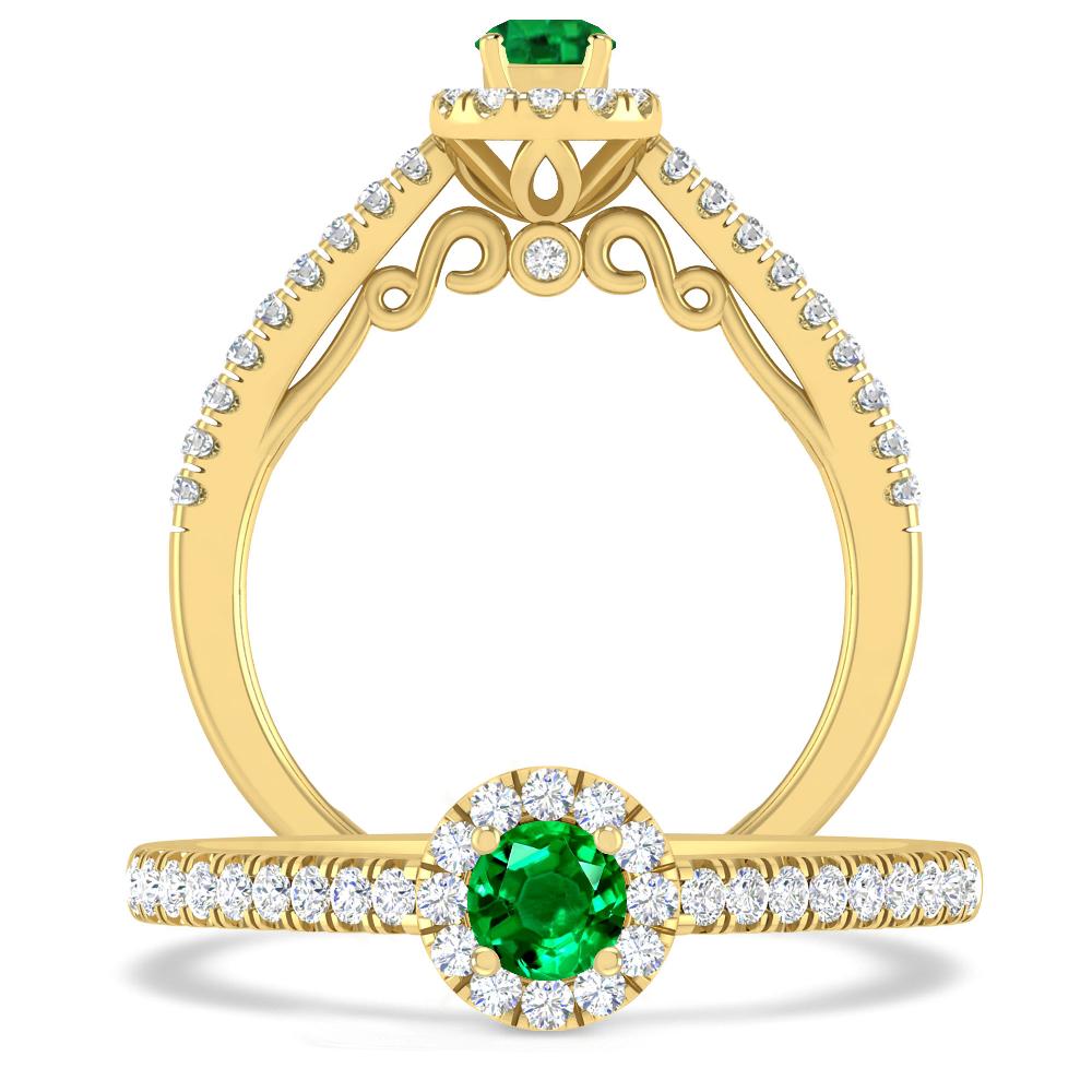 Yellow Gold - Emerald