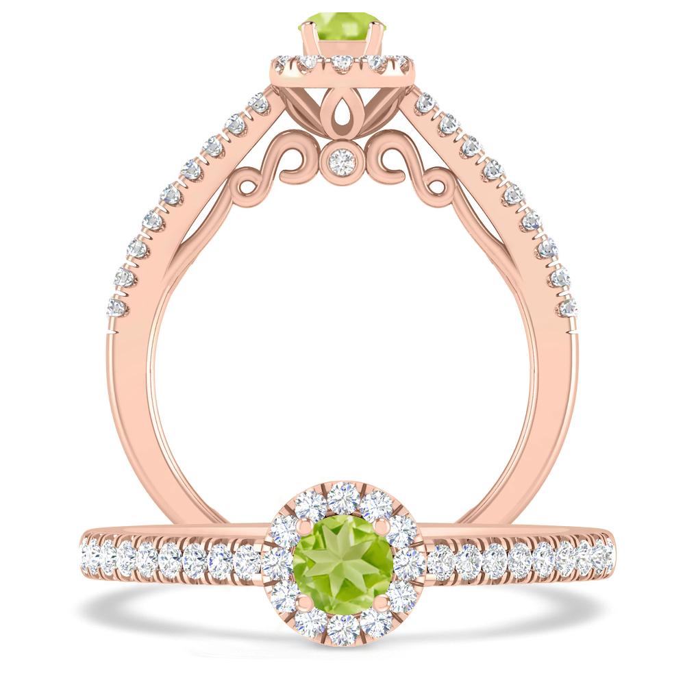 Rose Gold - Peridot